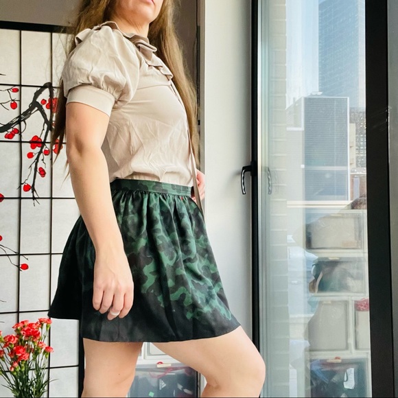 Paul & Joe Ruffles Paris Tie lined Pleated Silk Lantern Short Puff Sleeves - Picture 14 of 17